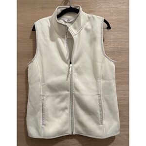 Vineyard Vines Women's Large Sweater Fleece Vest Marshmallow White NEW Orig.$128